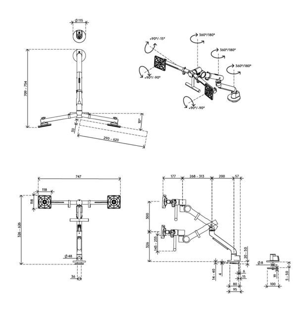 viewgopro single kuvarihoidja monitorihoidja ergonoomika puhas laud mugav kuvarihoidja ergonoomiline tool ergoway dual