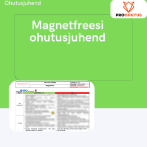 Magnetfreesi ohutusjuhend näidis