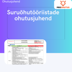 Suruõhutööriistade ohutusjuhend näidis