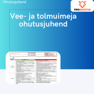 Vee- ja tolmuimeja ohutusjuhend näidis