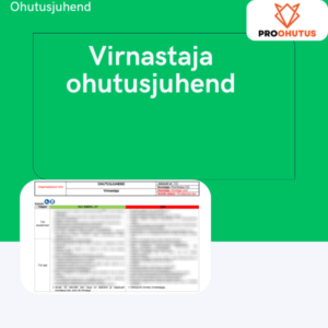 Virnastaja ohutusjuhend näidis