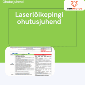 Laserlõikuspingi ohutusjuhend