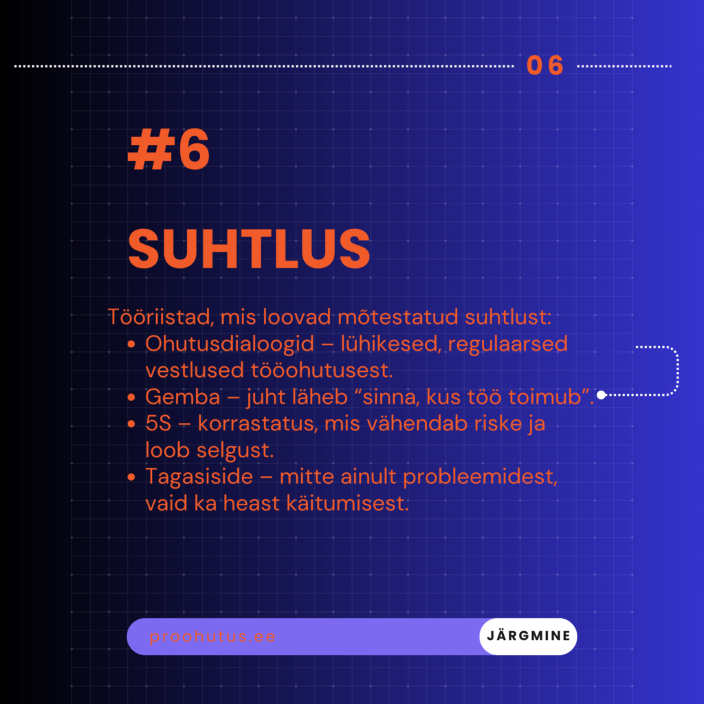 TOP 10 tööriista ohutuskultuuri tööriistakohvrisse 7 7 1 ProOhutus